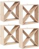 vidaXL Weinregal 4 pcs Natur 62 x 25 x 62 cm Massives Kiefernholz 893316 Bild 2
