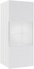 Hängevitrine Calabrini BR05 (Farbe: Weiß / Weiß Hochglanz, mit weißer LED Beleuchtung) Bild 1