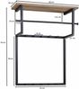 Design Wandgarderobe Mango Massivholz Metall 60x76x26 cm Bild 4