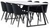 ebuy24 Essgruppe Malaga Essgruppe Esstisch 90x200cm weiß und 6 Skag, (7-tlg) Bild 3
