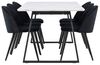ebuy24 Essgruppe Malaga Essgruppe Esstisch 90x200cm weiß und 6 Skag, (7-tlg) Bild 4