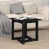 Couchtisch Schwarz 50 x 50 x 45 cm Massivholz Kiefer [822176] Bild 4