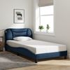 vidaXL Bettgestell mit LED ohne Matratze "Hvar" Blau 100x200 cm Stoff 3213689 Bild 4