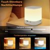 Nettlife LED Nachttischlampe Touch Dimmbar Akku 3600mAH USB Aufladbar Weiß Kabellos, Dimmbar, LED fest integriert, mit 3 Farbtemperaturen&Timing Funktion Nachtlicht Bild 2