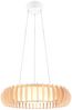 LED Pendelleuchte MONTE Naturholz Lamellen & Fernbedienung, Ø 60cm Bild 2