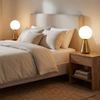 2er Set LED Tischleuchte, kupfer, Touch, Dimmbar, H 23,5 cm Bild 2