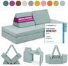 Linodino Kindersofa Spielsofa I aus Schaumstoff Bausteine I Spielcouch für Kinder, Wasserfeste Unterbezüge, Waschbare Chenille Bezüge 30° Bild 5