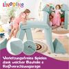 Linodino Kindersofa Spielsofa I aus Schaumstoff Bausteine I Spielcouch für Kinder, Wasserfeste Unterbezüge, Waschbare Chenille Bezüge 30° Bild 2