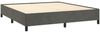 vidaXL Boxspringbett mit Matratze Dunkelgrau 180x200 cm Samt 3129346 Bild 4