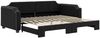 vidaXL Tagesbett Ausziehbar Schwarz 90x200 cm Stoff 3197636 Bild 2