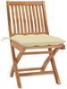 vidaXL Klappbare Gartenstühle mit Kissen 4 Stk. Massivholz Teak 3072824 Bild 2