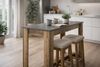 Bartisch >Modesto< in anthrazit, Old Style dunkel - 115x103x50 (BxHxT) Bild 2