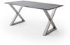 Baumkantentisch >Calabria< in Akazie grau lackiert - 180x76,5x90 (BxHxT) Bild 2