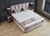 abc bedding Boxspringbett PHANTOM Voll-orthopädisches Komfortbett mit Samt in Beige (inkl. Matratze & Topper), Funktionsbett mit Bettkasten, inkl. 2x Nachttischen Bild 3