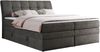 Boxspringbett, Stauraumbett, Bett mit Multipocket-Matratze und Topper - GOLD-10-KING - 180x200cm - Dunkelgrau Velours - H3 Bild 3
