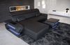 Couch Bologna L Form in Leder - Büffelleder - schwarz - Links Bild 2
