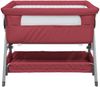 vidaXL Babybett mit Matratze Rot Leinenstoff 10293 Bild 3