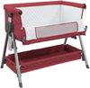 vidaXL Babybett mit Matratze Rot Leinenstoff 10293 Bild 4