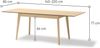 Selsey 'Plot' Esstisch ausziehbar, Helle Eiche-Optik, ca. 75 x 145–220 x 85 cm Bild 5