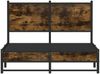 vidaXL Metallbett ohne Matratze Räuchereiche 120x190 cm 4007829 Bild 5