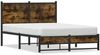 vidaXL Metallbett ohne Matratze Räuchereiche 120x190 cm 4007829 Bild 2
