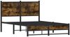 vidaXL Metallbett ohne Matratze Räuchereiche 120x190 cm 4007829 Bild 3
