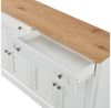 IDEASY Küchenbuffet Aufbewahrungsschrank, Sideboard mit 2 Schubladen und 4 Türen, (Vintage-Metallgriffen) verstellbaren Regalen für Esszimmer, Wohnzimmer, Kaffeebar Bild 2