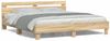 vidaXL Bettgestell mit Kopfteil und LED-Beleuchtung Sonoma-Eiche 3207520 Bild 5