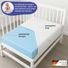 Arensberger Kindermatratze Babymatratze NORA | 60x120cm | Bezug waschbar & abnehmbar | punktelastischer Gelschaum | Jugendmatratze, allergikerfreundlich premium Bezug Bild 2