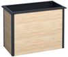 Hochbeet Design Gemüsebeet Pflanzbeet 100 x 50 x 77 cm mit Schneckenkante Holz-Optik Bild 3