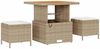 vidaXL Gartensofa-set mit Kissen mit Speicher 9 pcs Beige Poly-Rattan 3361826 Bild 4