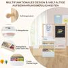 6 in 1 Kinder Staffelei Set Standtafel aus Holz mit doppelseitiger Kreidetafel Weiß Bild 5