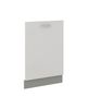 Frontblende Geschirrspüler vollintegriert 60 cm Weiß Hochglanz Küche Bianca Grey Bild 2