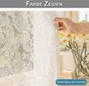 Qelus Vorhang Voile Gardinen transparent Vorhang mit Perlen, 2er Set Weiß Stangendurchzug Wohnzimmer Schlafzimmer Bild 2