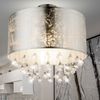 RGB LED Deckenlampe, Blattsilber Design mit Kristallen Bild 2