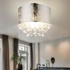 RGB LED Deckenlampe, Blattsilber Design mit Kristallen Bild 3