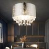 RGB LED Deckenlampe, Blattsilber Design mit Kristallen Bild 5