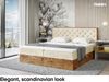 MEBLINI Boxspringbett LOFTY 3 180x220 cm mit Bettkasten - H3/Beige Samt Polsterbett - Doppelbett mit Topper & Taschenfederkern-Matratze Bild 3