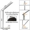 LQWELL Schreibtischlampe Doppelkopf-Schreibtischlampe LED Dimmbar, LED fest integriert, 5 Farben und 10 Helligkeitsstufen Augenfreundliche Leselampe, USB-Aufladung Touch-Steuerung & Memory-Funktion Timer Bild 3