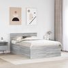 vidaXL Bettrahmen Graues Sonoma 140 x 190 cm Holzwerkstoff 3408576 Bild 3