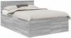vidaXL Bettrahmen Graues Sonoma 140 x 190 cm Holzwerkstoff 3408576 Bild 2