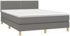 Boxspringbett mit Matratze & LED Stoff Dunkelgrau 140x200 cm Bild 4