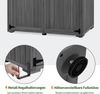 M MCombo Gartenschrank Gartenhaus Holz Outdoor Wetterfest , 0912EY(grau) Bild 5