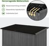 M MCombo Gartenschrank Gartenhaus Holz Outdoor Wetterfest , 0912EY(grau) Bild 4