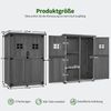 M MCombo Gartenschrank Gartenhaus Holz Outdoor Wetterfest , 0912EY(grau) Bild 3