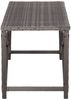vidaXL Gartenbank 120 cm Poly Rattan Grau 46211 Bild 3