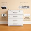 rauch Schubkastenkommode Sideboard Kommode Schubkastenkommode KOLUNA mit Dekorfront (Breite 80 cm), vier große und geräumige Schubladen mit viel Stauraum MADE IN GERMANY Bild 3