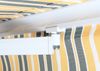 Alu-Markise HWC-E49, Gelenkarmmarkise Sonnenschutz 2,5x2m ~ Polyester grau-gelb gestreift Bild 5