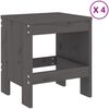 vidaXL 5-tlg. Garten-Essgruppe Grau Massivholz Kiefer 3157711 Bild 3