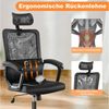 DUMOS Bürostuhl Ergonomisch Office Chair mit Lendenwirbelstütze Hoher Rückenlehne Bild 3